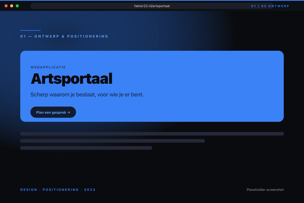 Discovery en informatie-architectuur voor Artsportaal