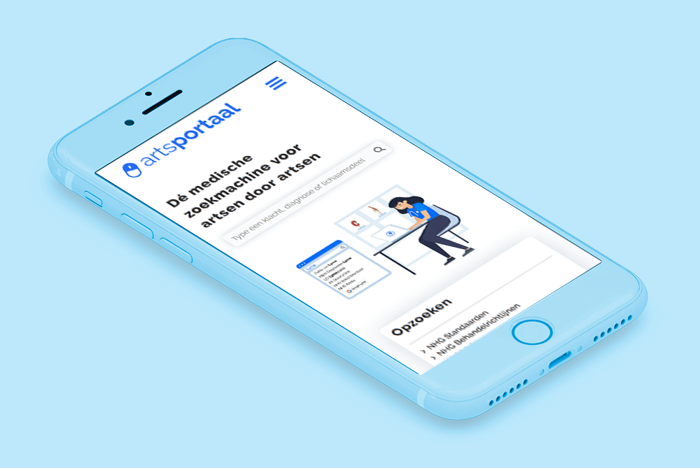 Een medisch informatieplatform met een uniek zoek-algoritme voor artsen.