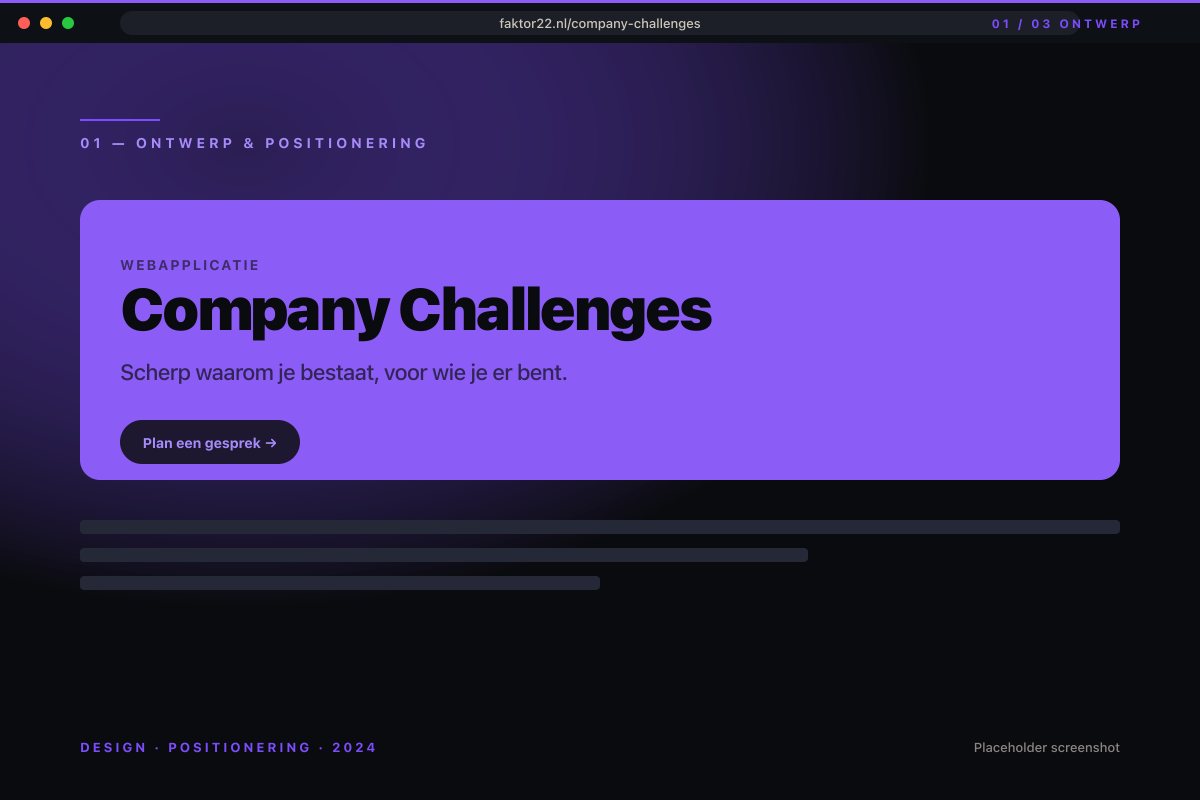 Discovery en UX voor Company Challenges