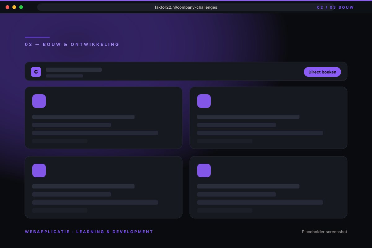 Webapplicatie met leaderboards en contentstudio
