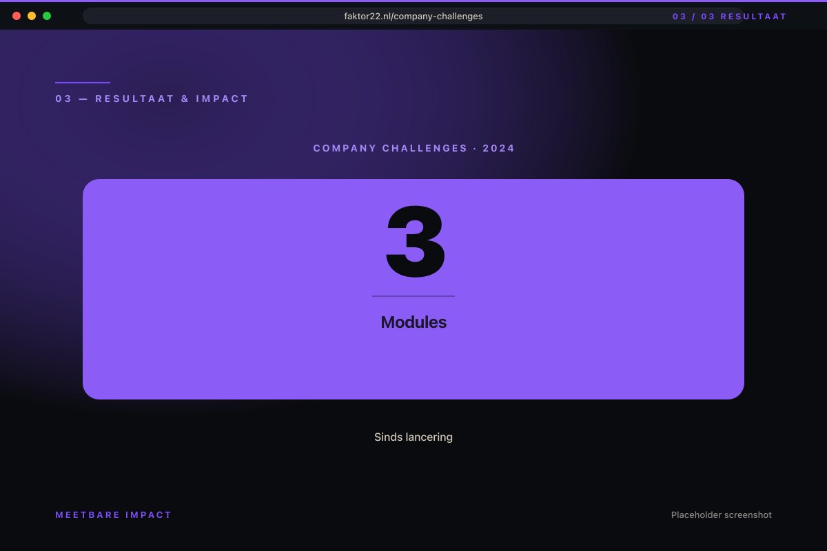 Resultaat: 3 modules, 3 rollen live