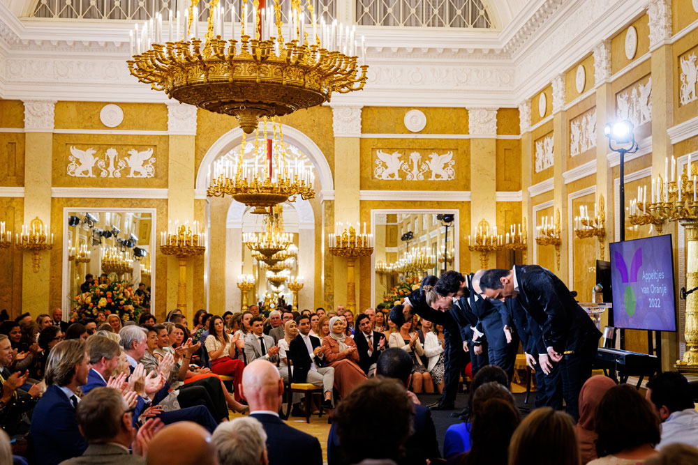 Presentatie van ElanArt aan Koningin Máxima in Paleis Noordeinde