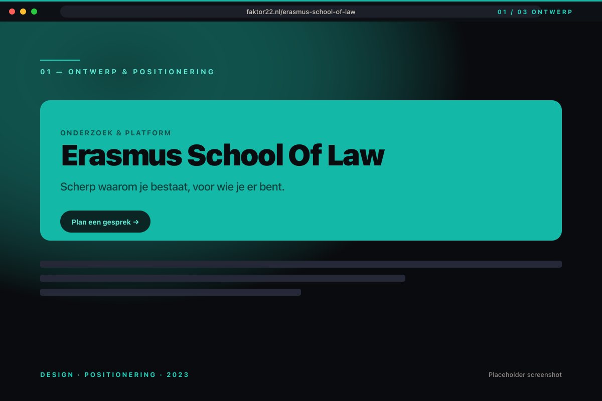 Onderzoeksstructuur voor Erasmus School of Law