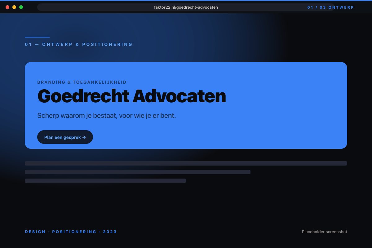 Nieuwe huisstijl voor Goedrecht Advocaten