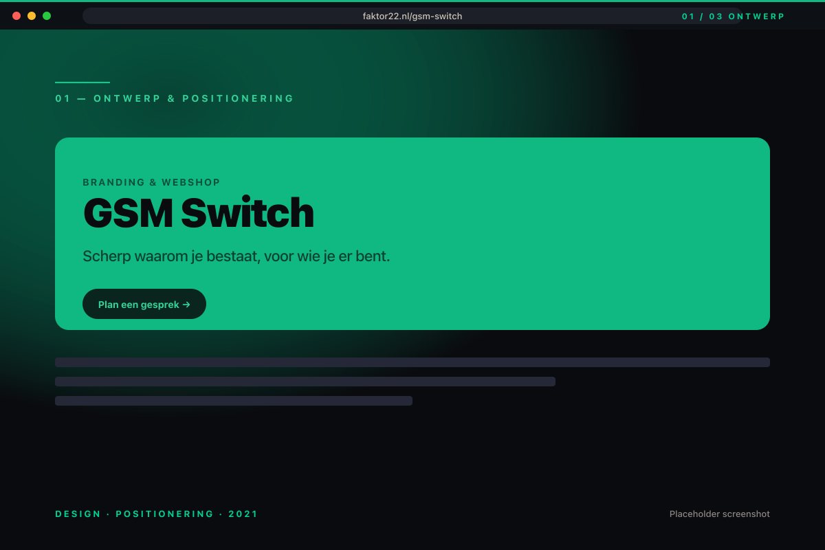 Huisstijl voor GSM Switch