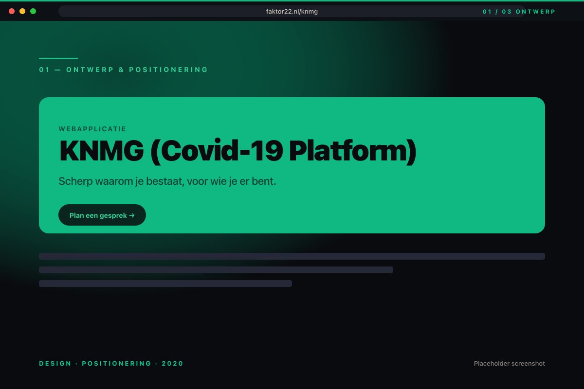 Informatie-architectuur voor KNMG Covid-platform