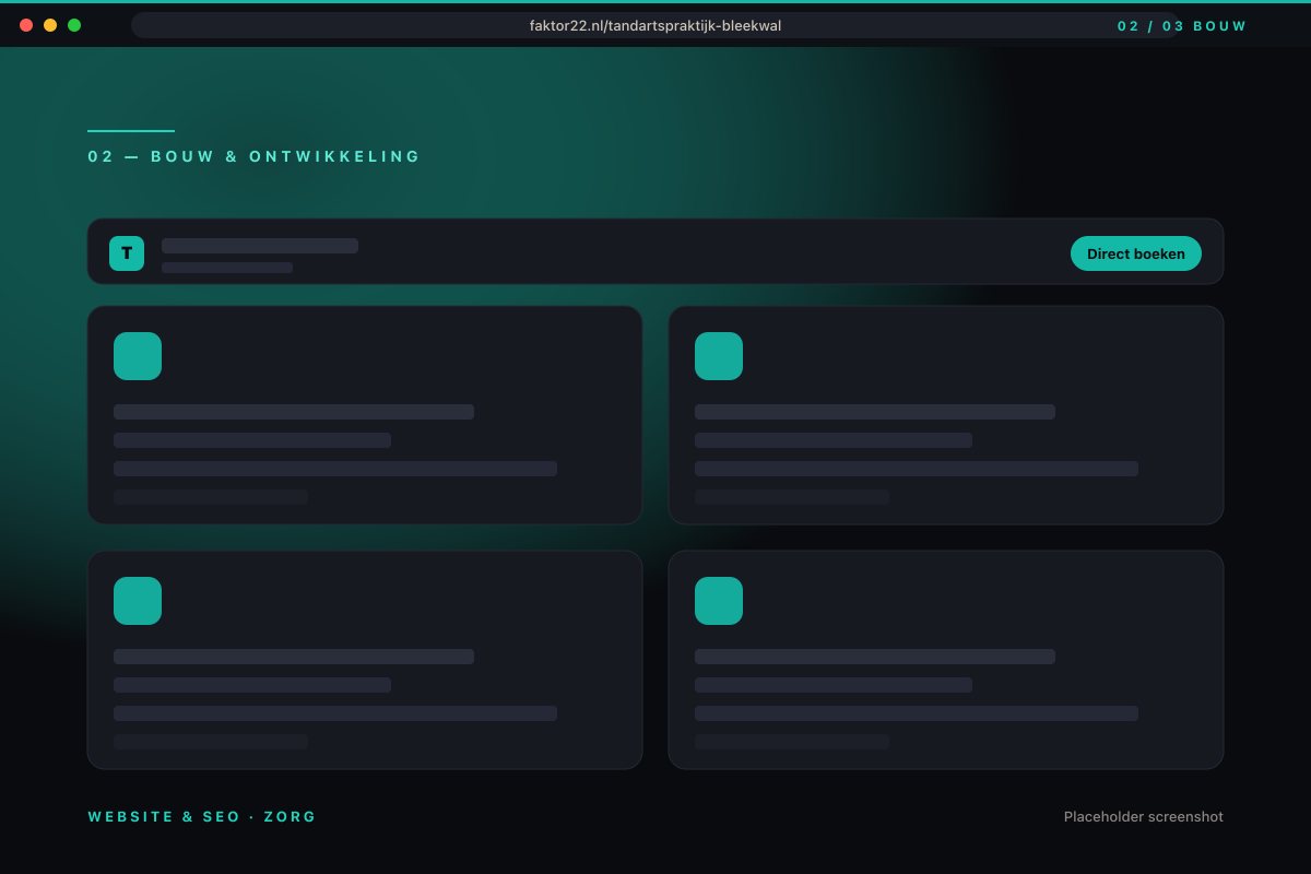 Website met behandelingen en team-pagina